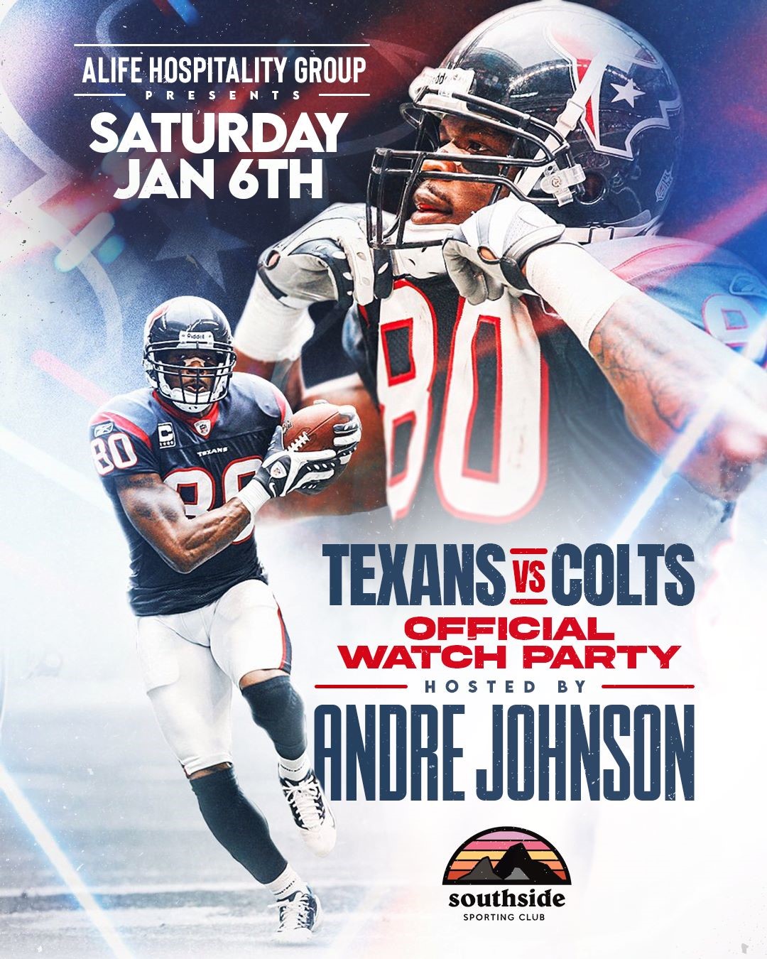 NFL Hall of Fame Finalist Andre Johnson Hosts Exclusive Watch Party for